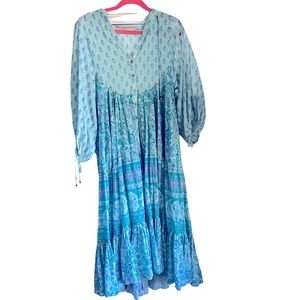 Beautiful Spell and the Gypsy dress, lovely shades of blue and turquoise